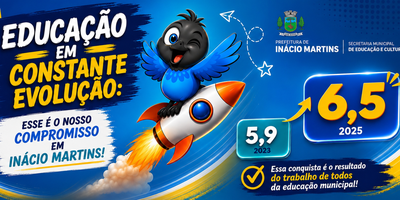 Inácio Martins celebra avanço histórico no IDEB 2025 e reforça compromisso com a educação.