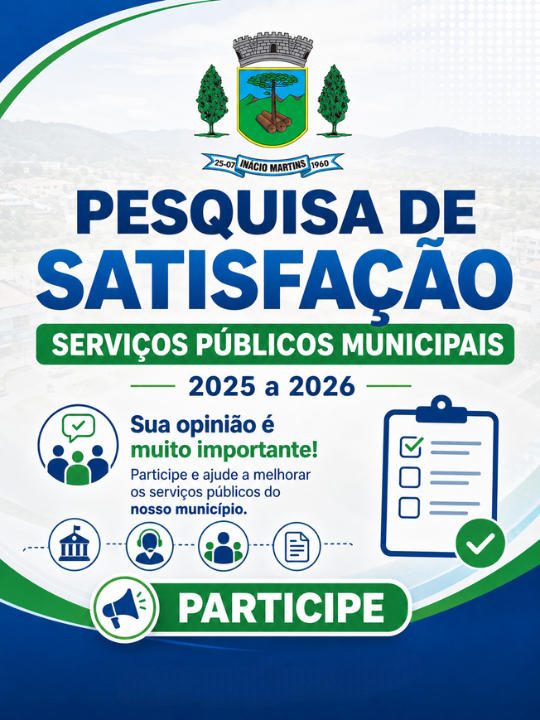 Prefeitura lança Pesquisa de Satisfação dos Serviços Públicos Municipais