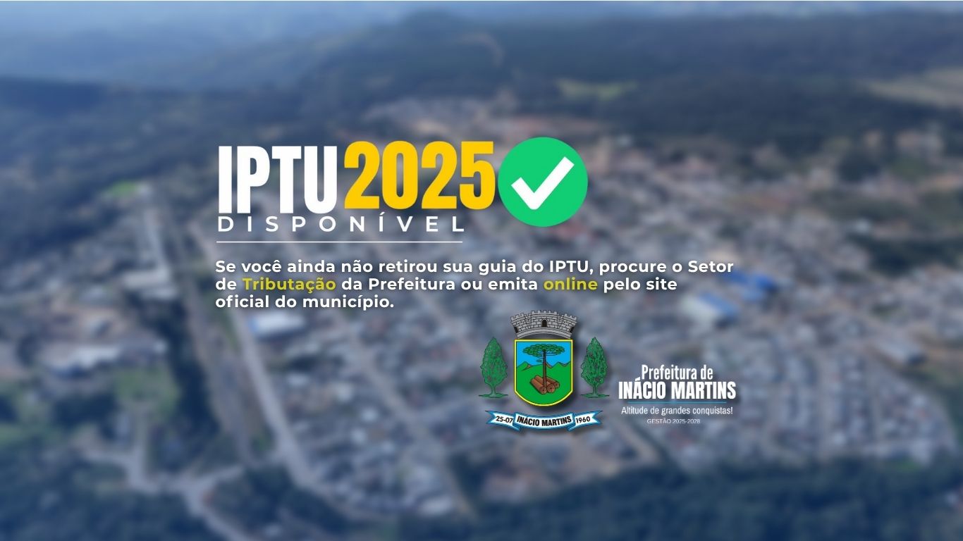 Retire agora sua guia do IPTU 2025