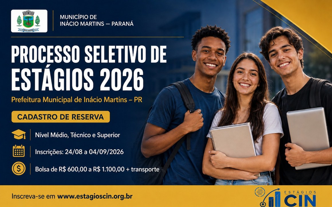 PSS para Contratação de Estagiários 2026 – Formação de Cadastro de Reserva